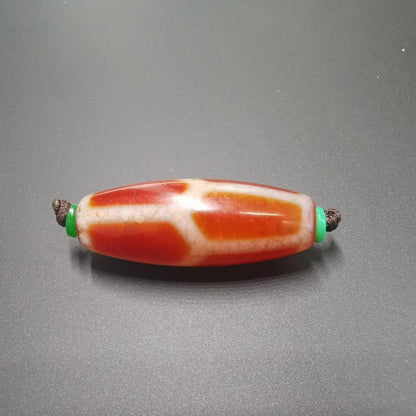 Fire Agate Phum Dzi Bead