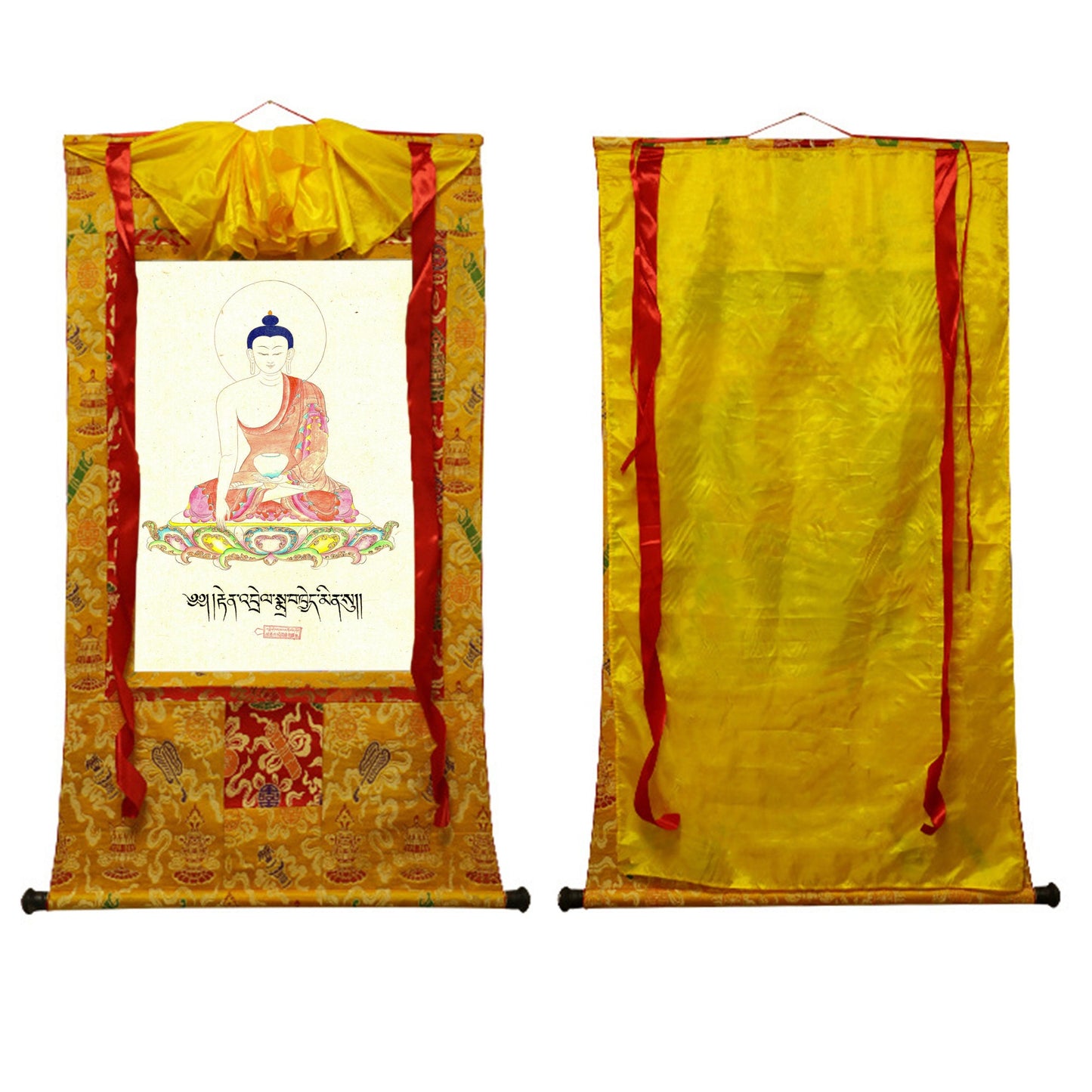 Gandhanra Woodblock Thangka Art,Shakyamuni ,Gautama Buddha