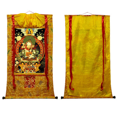Gandhanra Woodblock Thangka,Vajrasattva,Derge Sutra Printing Temple