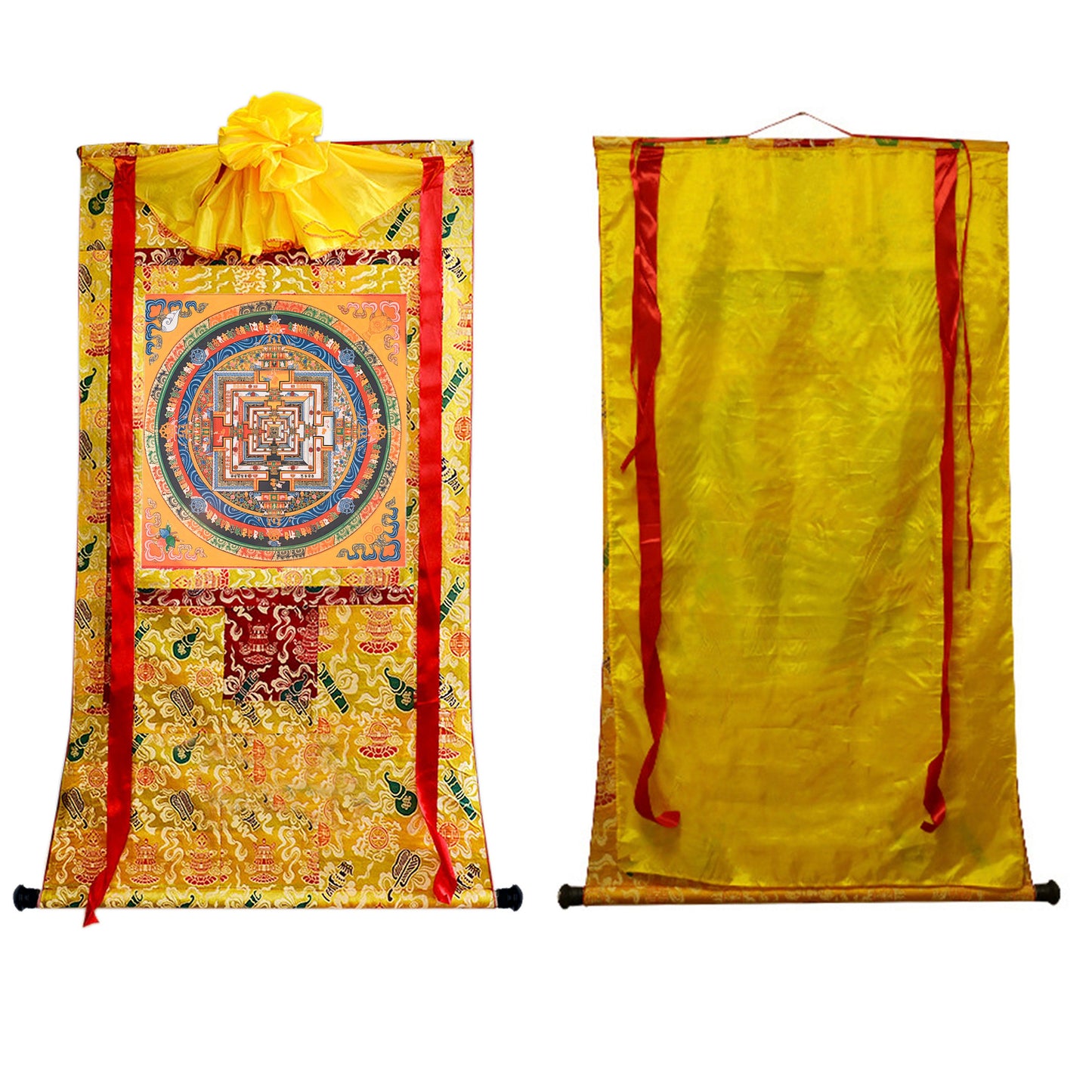 Navagraha Mandala Hand Painted Thankga