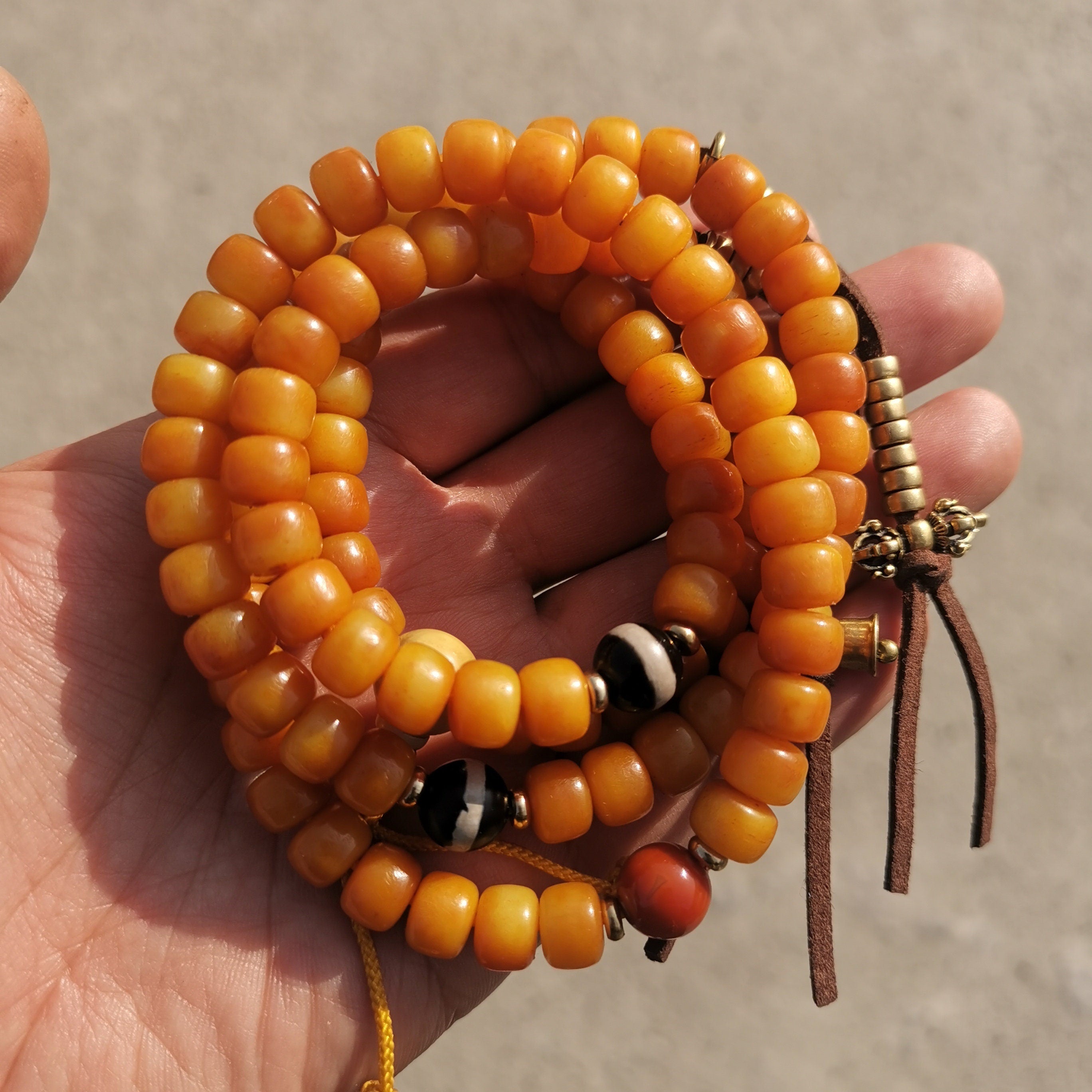 Avalokiteshvara 108 Mala Beads- Palm Seeds