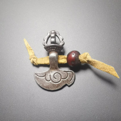 Gandhanra Antique Tibetan Amulet Pendant,Kartika knife of the dakinis