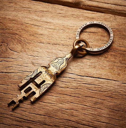 Tibetan Amulet Keychain,The Key of Heart, Trantic Buddhism Dharma