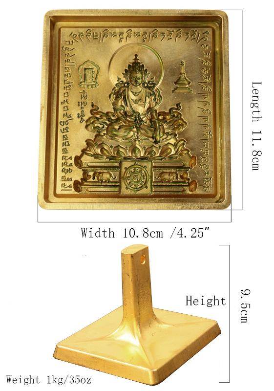 Shakyamuni Tsa Tsa Mold - Tibetan tsa tsa mold, size reference