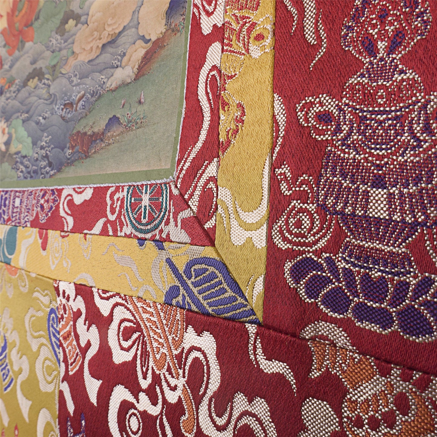 Gandhanra Woodblock Thangka,Jambhala,Derge Sutra Printing Temple