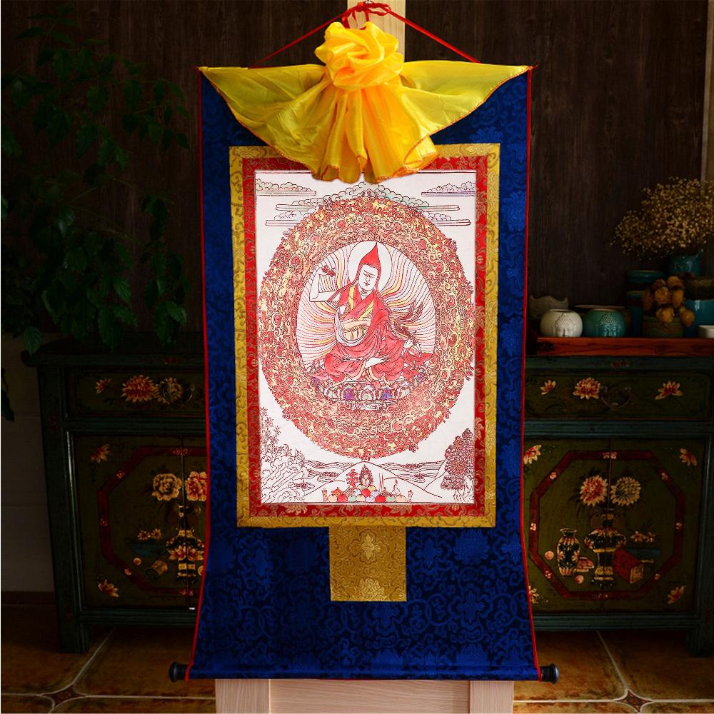 Gandhanra Tibetan Woodblock Thangka Art,Je Tsongkhapa,Losang 2024 Drakpa,Je Rinpoche,Buddhist Tapestry,From Derge Sutra Printing Temple