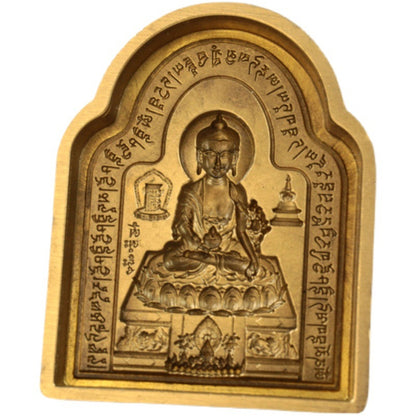 Gandhanra Handmade Tibetan Buddha Statue Mold,Bhaisajyaguru,Medicine Buddha,Copper Mould For Making Clay Buddha Statue,Tsa Tsa,Tsha Tsha