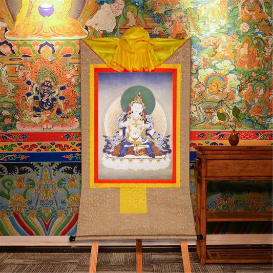 Vajrasattva,Woodblock Thangka Art - Gandhanra-ART