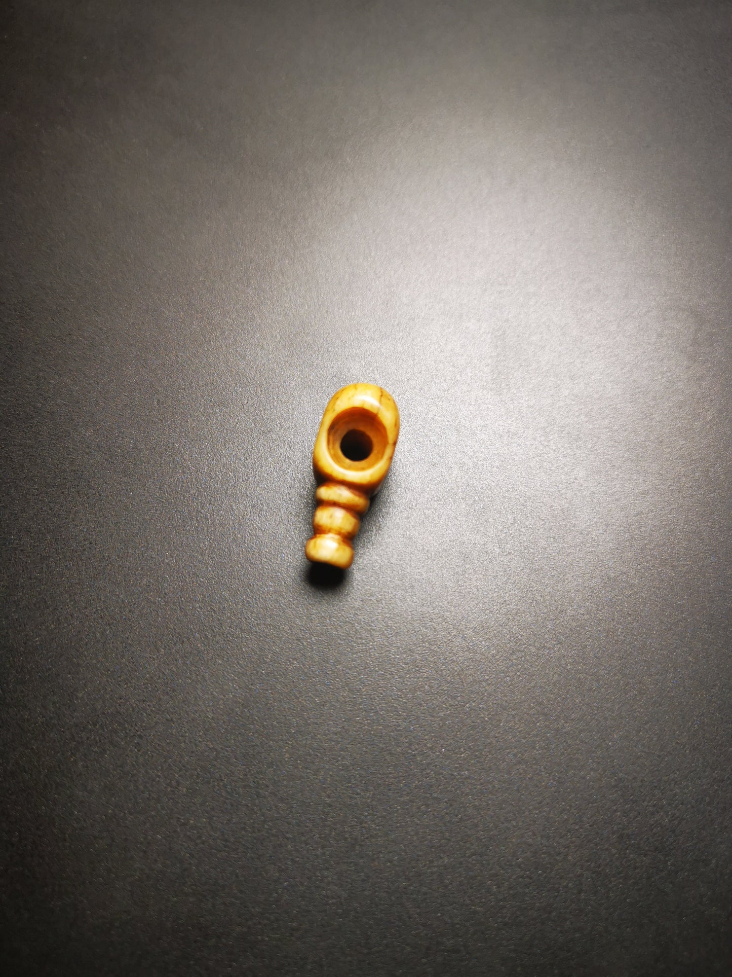Yak Bone Carved Guru Bead,T-drilled 3-Hole Bead