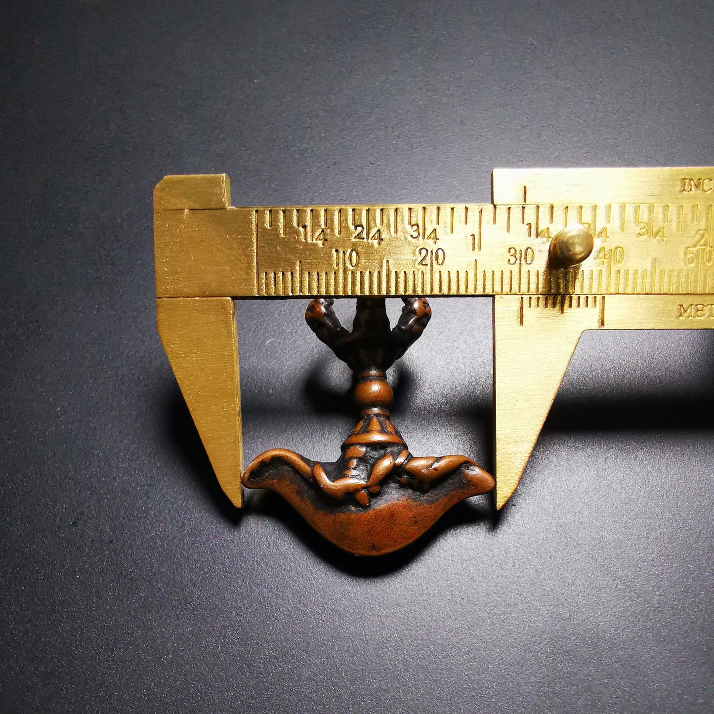 Gandhanra Antique Tibetan Thokcha Amulet Pendant,Kartika(knife of the dakinis), Trantic Buddhism Dharma, Made of Brass