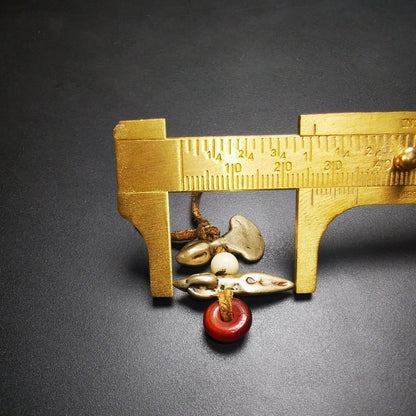 Gandhanra Antique Tibetan Amulet,Mini Kartika(knife of the dakinis) and Kila(Dorje Phurba), Trantic Buddhism Dharma, 50 Years Old.