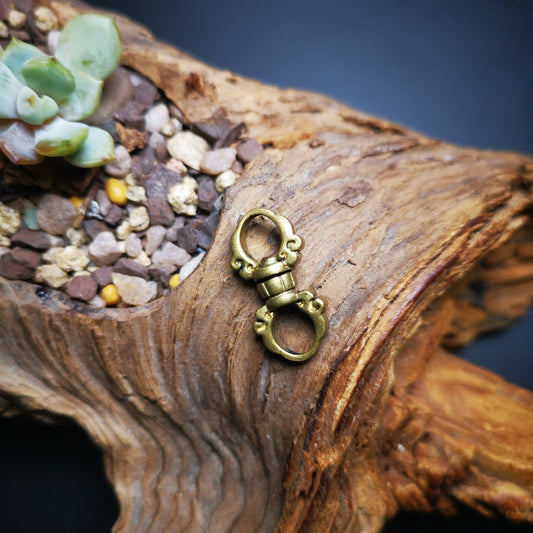 Gandhanra Handmade Mala Hanging Ring,Keychain Ring,Prayer Beads Accessories,Made of Brass