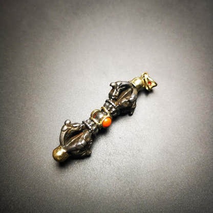 Amulet,Dorje Vajra Pendant 2.0" - Tibetan Buddhist amulet, view 4