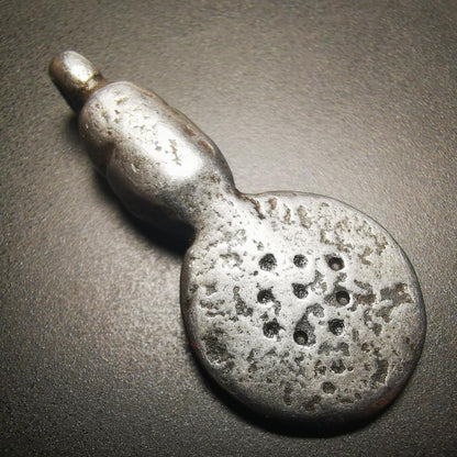 Gandhanra Antique Tibetan Amulet, Dharmachakra Symbol,Wheel of Dharma, Trantic Buddhism Dharma, Made of Cold Iron