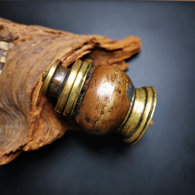 Gandhanra Acient Tibetan Inkwell,Mini Copper Jar with Lid,Inkpot,Ink  Bottle, 100 years old