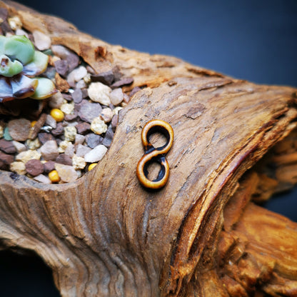 Yak Bone Carved Amulet,8 Shape Ring Bead Counter Clip Pendant for Mala,Prayer Beads Accessories,Gandhanra Tibetan Craft