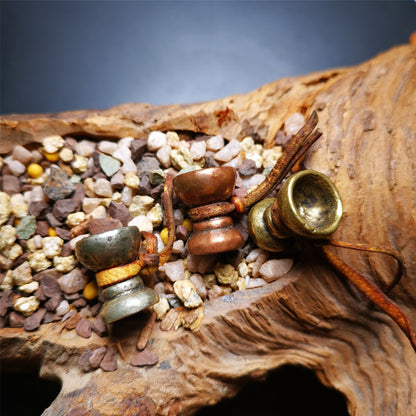 Gandhanra Handmade Tibetan Amulet Pendant,Butter lamp Pendant