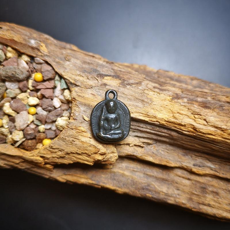 Gandhanra Handmade Amulet,Jetsun Milarepa Pendant, Mala Pendant, Prayer Beads Accessories,Made of Cold Iron