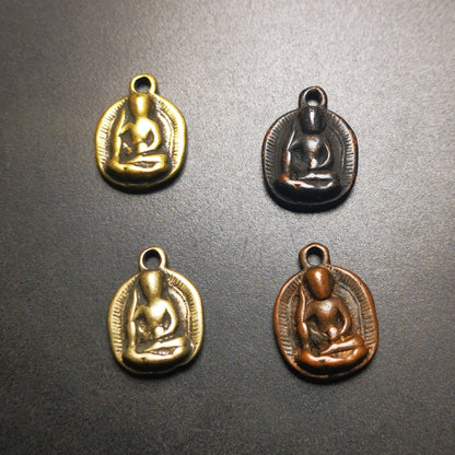 Gandhanra Handmade Amulet,Jetsun Milarepa Pendant, Mala Pendant, Prayer Beads Accessories,Made of Cold Iron