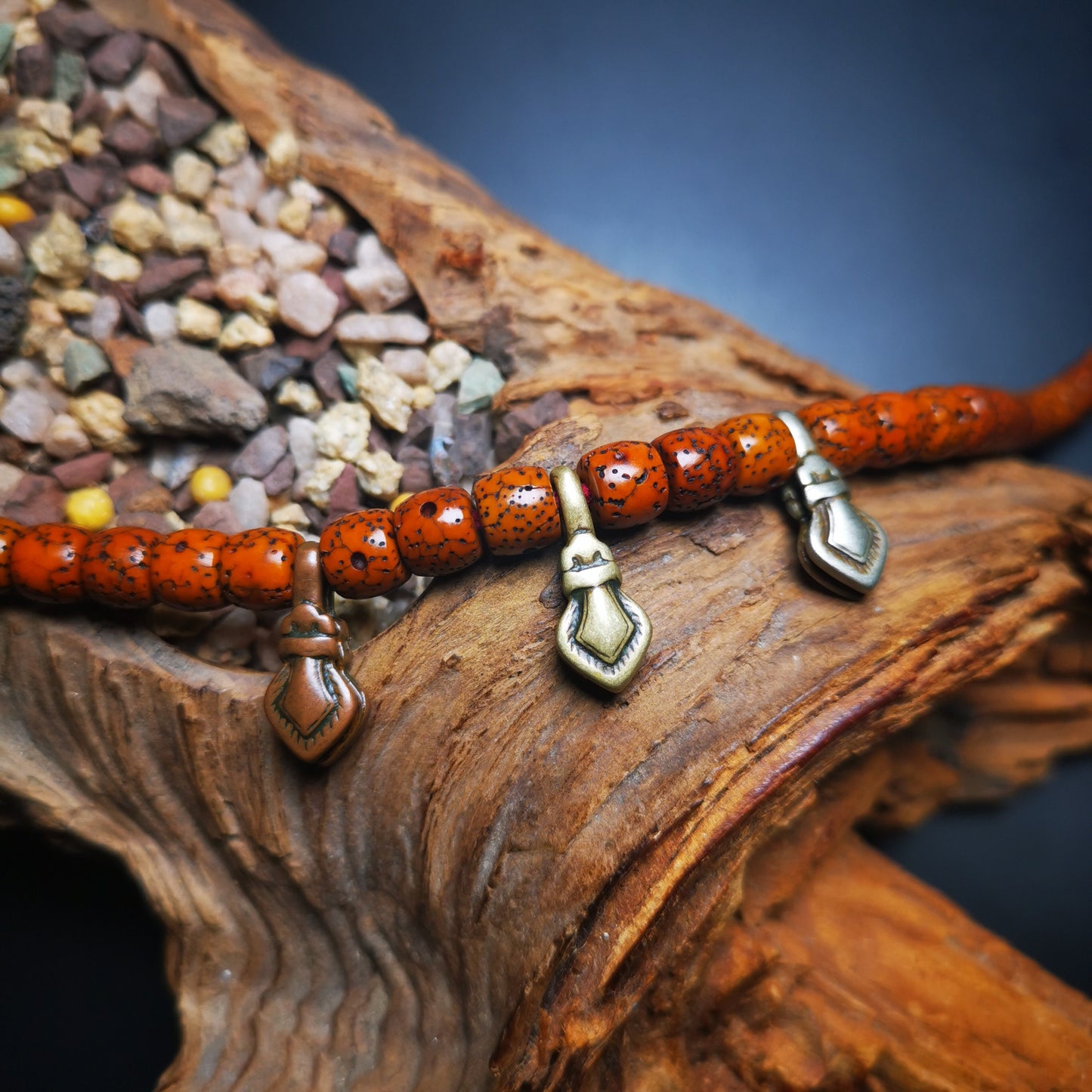Gandhanra Handmade Tibetan Buddhist Mala Counter Clip for Prayer Bead Accessories