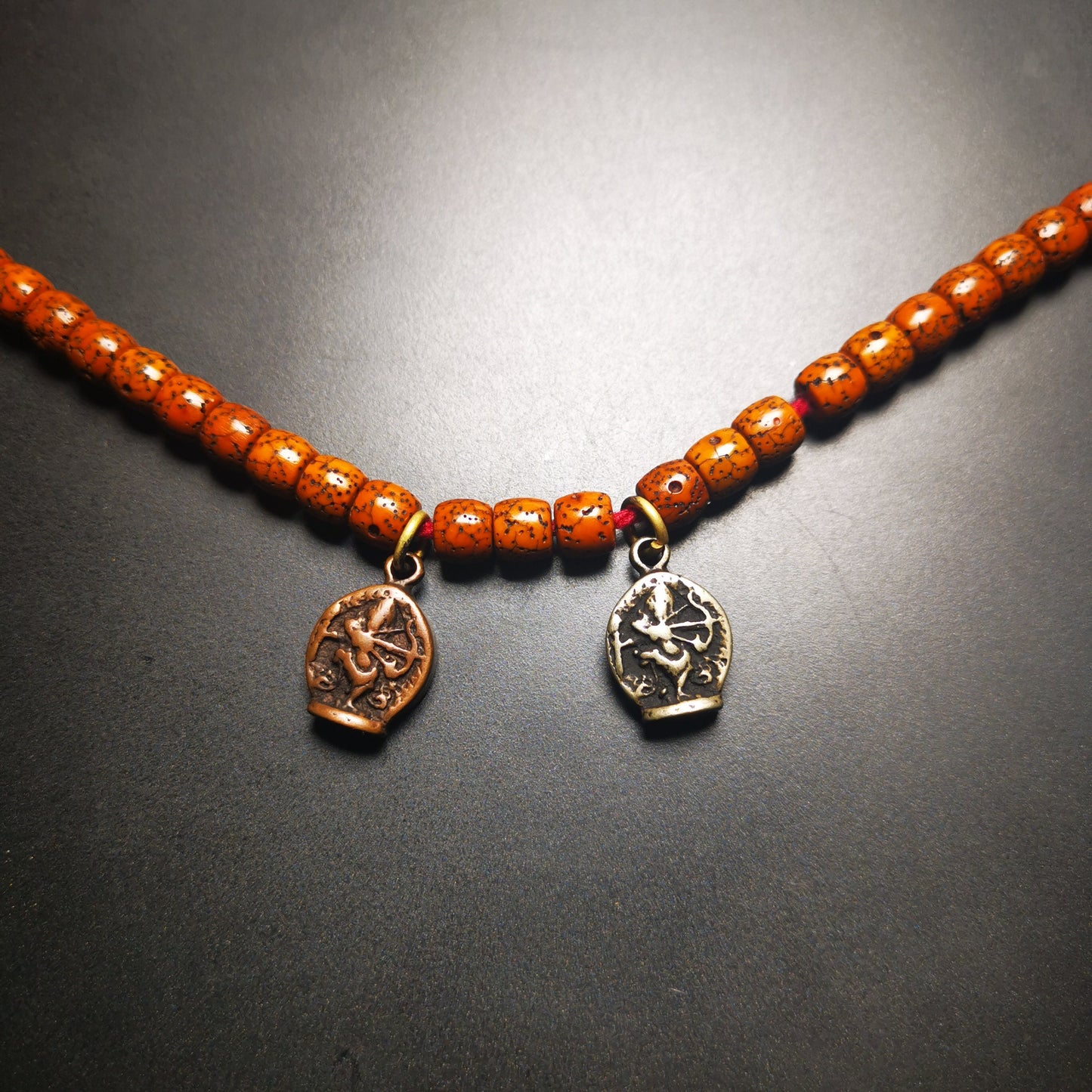 Gandhanra Handmade Amulet,Kurukulla Pendant, Mother Buddha Kuru,Mala Pendant, Prayer Beads Accessories,Made of Copper